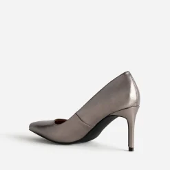 Escarpin TEXTO argenté à talon fin