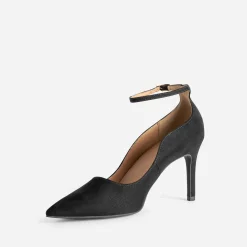 Escarpin TEXTO noir suédé à bride