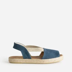 Espadrille bleue toile éco-conçu
