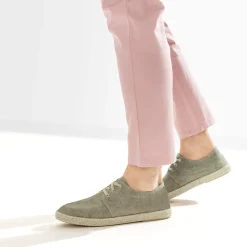 Espadrille kaki en toile à lacet éco-conçu