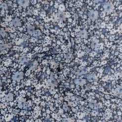 Foulard marine à motif floral