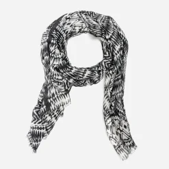 Foulard noir et blanc