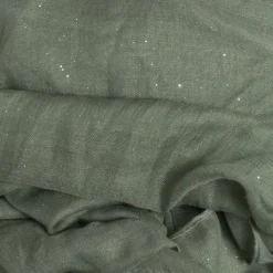Foulard vert pailleté