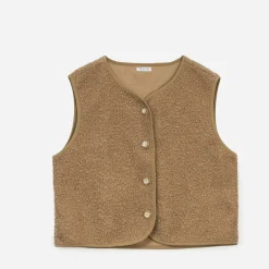Gilet TEXTO camel sans manches