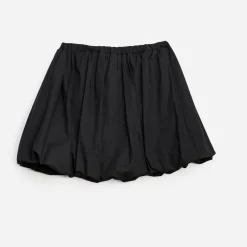 Jupe noire TEXTO plissée à volants