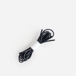 Lacets bleu marine ronds cirés