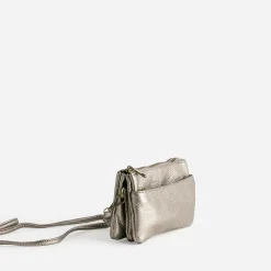 Mini sac taupe métallisé 6 compartiments