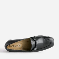 Mocassin à talon CAPRICE noir en cuir