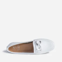 Mocassin blanc éco-conçu en cuir