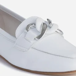 Mocassin blanc éco-conçu en cuir