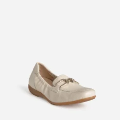 Mocassin CAPRICE beige clair cuir
