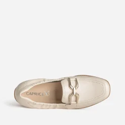 Mocassin CAPRICE beige clair cuir