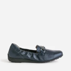 Mocassin CAPRICE bleu marine cuir nacré