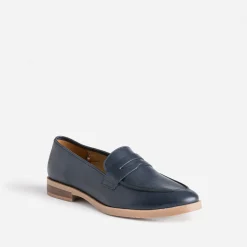 Mocassin ERAM FLEX marine en cuir