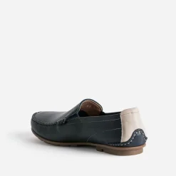 Mocassin FLUCHOS marine en cuir