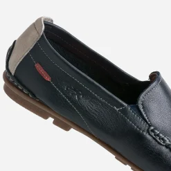 Mocassin FLUCHOS marine en cuir