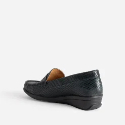 Mocassin FRANCE ARNO noir en cuir