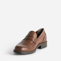 Mocassin marron foncé cuir