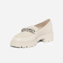 Mocassin TEXTO beige à semelle crantée