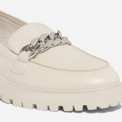 Mocassin TEXTO beige à semelle crantée