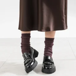 Mocassin TEXTO noir cranté décor clous