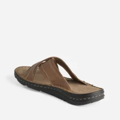 Mule camel éco-conçue à brides croisées