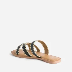 Mule TEXTO noire en cuir