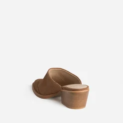 Mule-santiag TEXTO marron cuir velours