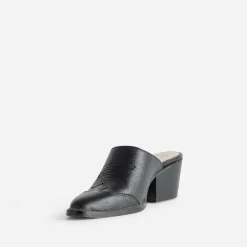 Mule-santiag TEXTO noire cuir