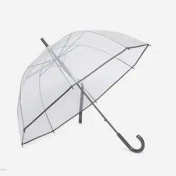 Parapluie transparent et noir