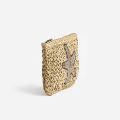 Pochette beige à patch étoile