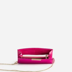 Pochette fuchsia métallisée