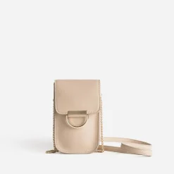 Pochette-téléphone tactile TEXTO beige