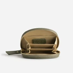 Porte-monnaie vert kaki