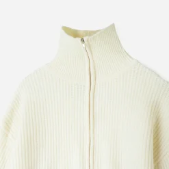 Pull marinière TEXTO écru tricot à col camionneur