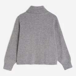 Pull TEXTO gris oversize