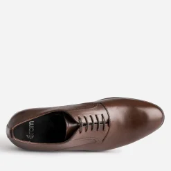 Richelieu marron en cuir