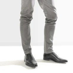 Richelieu noir en cuir