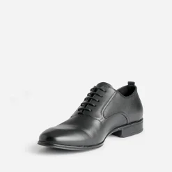 Richelieu noir en cuir