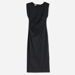 Robe-tube longue TEXTO noire