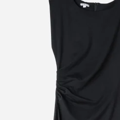 Robe-tube longue TEXTO noire