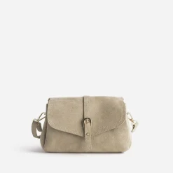 Sac à main beige suédé