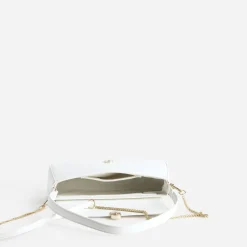Sac à main blanc métalleries dorées