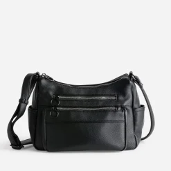 Sac à main noir à 2 compartiments