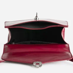 Sac à main rouge foncé