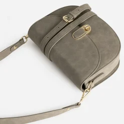 Sac à main taupe deux bandoulières amovibles