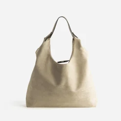 Sac à main TEXTO beige suedé