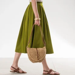 Sac à main TEXTO beige tressé