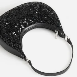 Sac à main TEXTO noir sequins