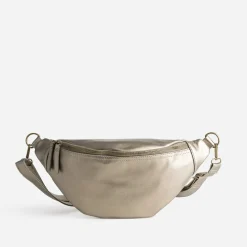 Sac banane TEXTO taupe métallisé